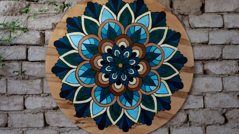 Yin Yoga in Dahab: Mandala aus dem Innenraum im Our Secret Garden