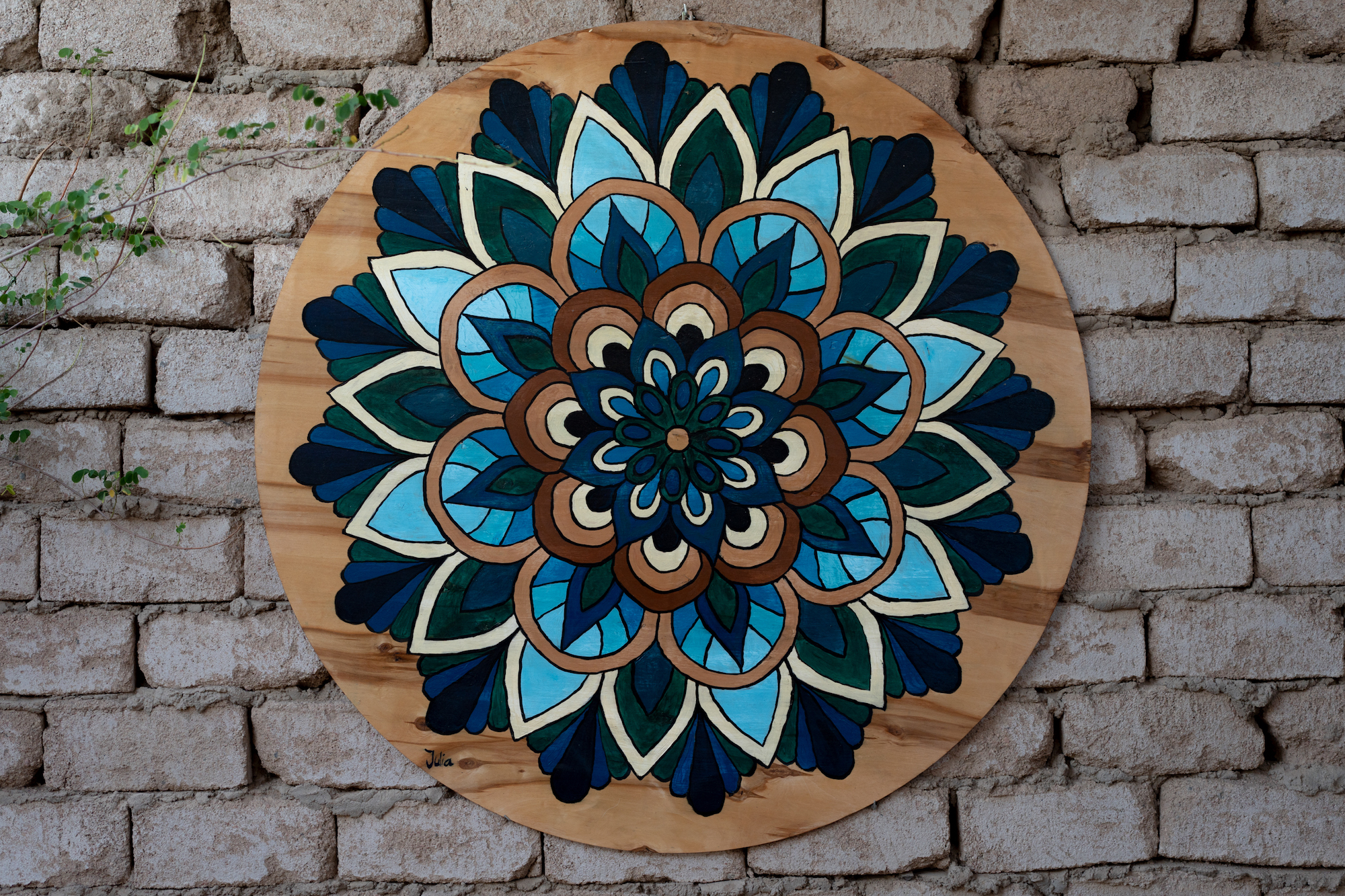 Yin Yoga in Dahab: Mandala aus dem Innenraum im Our Secret Garden